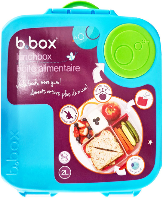 b.box 澳洲 多功能 野餐便當盒 海洋藍 1個