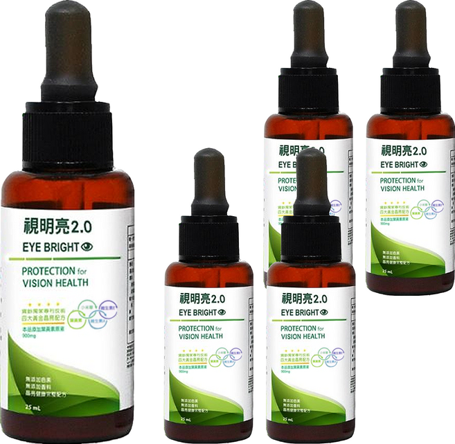 PBF 寶齡富錦生技 視明亮2.0滴劑, 25ml, 5瓶