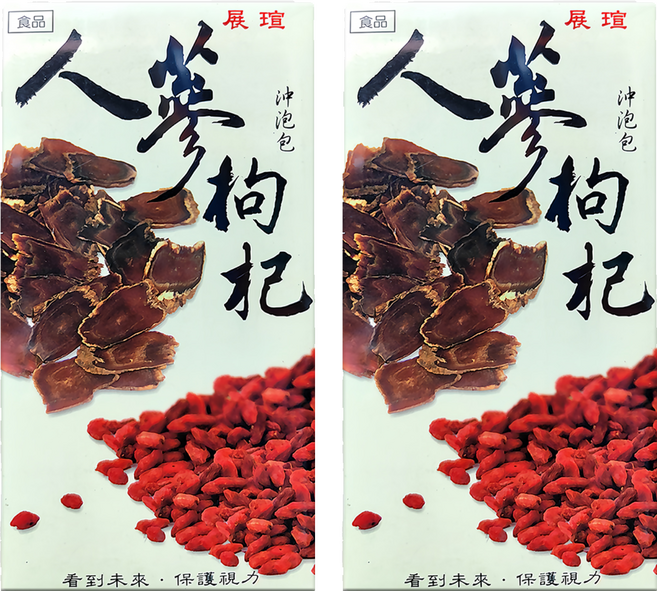 展瑄 人蔘枸杞茶, 4.5g, 30包, 2盒