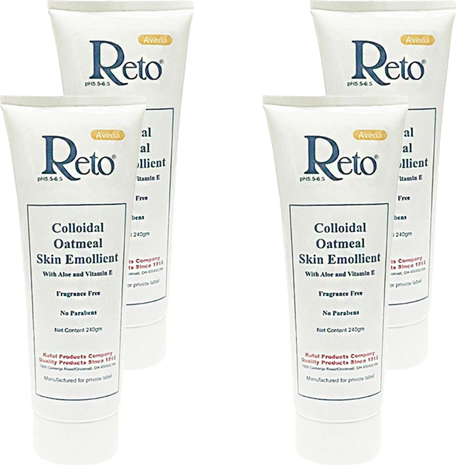 Reto 燕麥膠體皮膚滋潤劑 軟管, 4條, 240ml