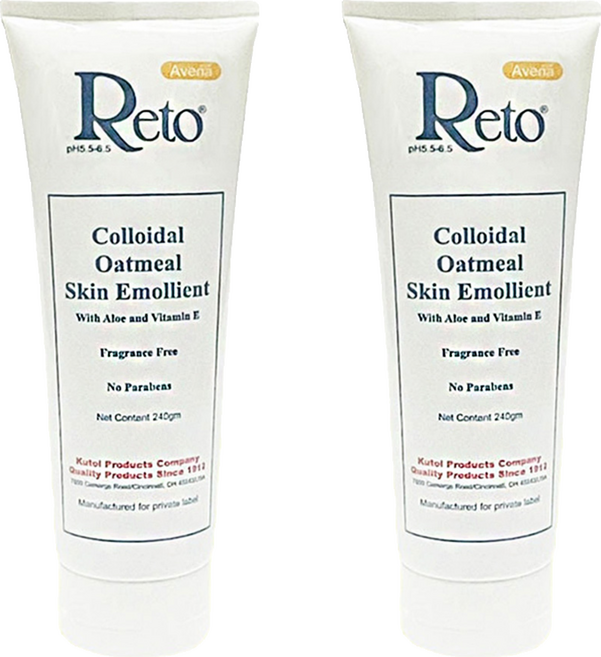 Reto 燕麥膠體皮膚滋潤劑 軟管, 2條, 240ml