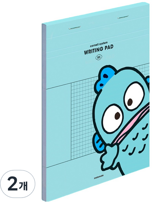 motemote 書寫墊 B5, 60張, 2個, 人魚漢頓 康奈爾系統