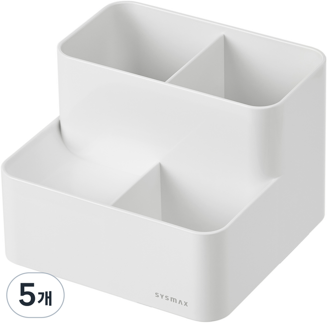 SYSmAX Luxe 鉛筆筒, 5個, 白色