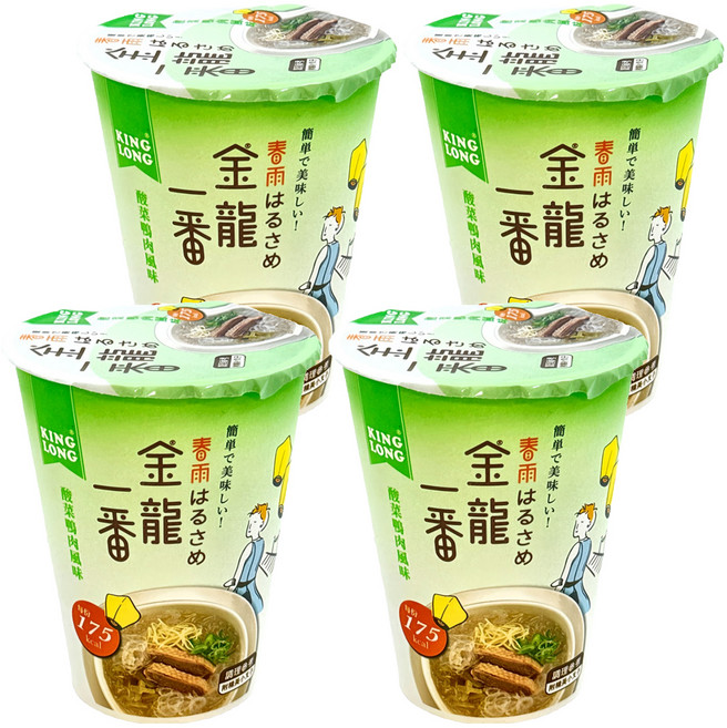 金龍一番 酸菜鴨肉杯冬粉 41g, 4入