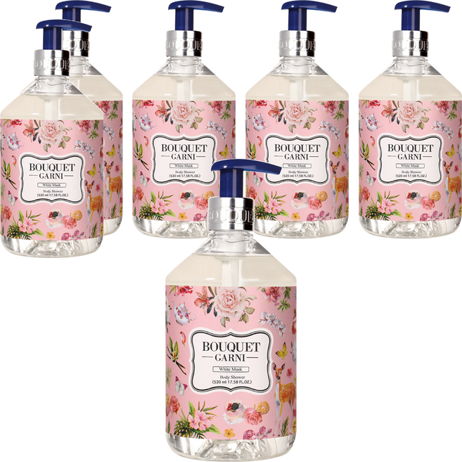 BOUQUET GARNI 香氛沐浴乳 白麝香, 520ml, 6瓶