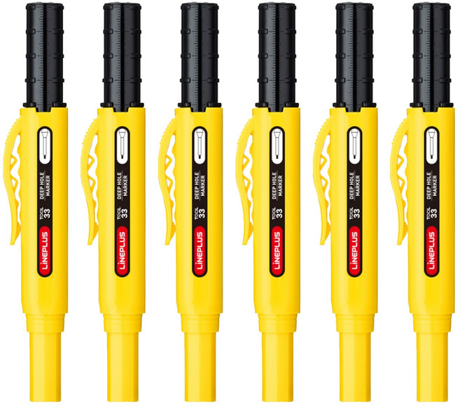 Lineplus Tool33 工業用深孔記號筆, 6個