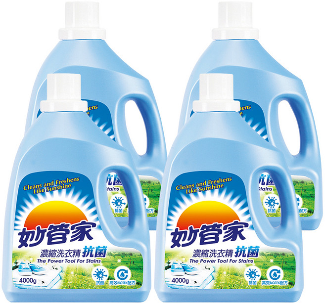 Magic Amah 妙管家 抗菌 濃縮洗衣精, 4kg, 4桶