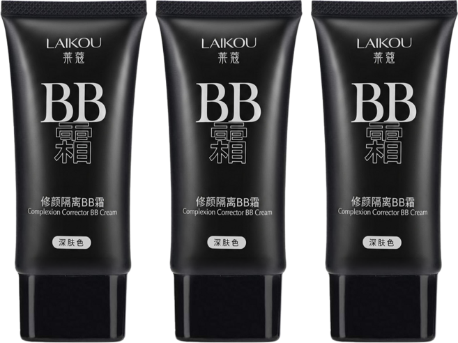 LAIKOU 萊蔻 多效修護隔離BB霜 50g, 深膚色, 3條