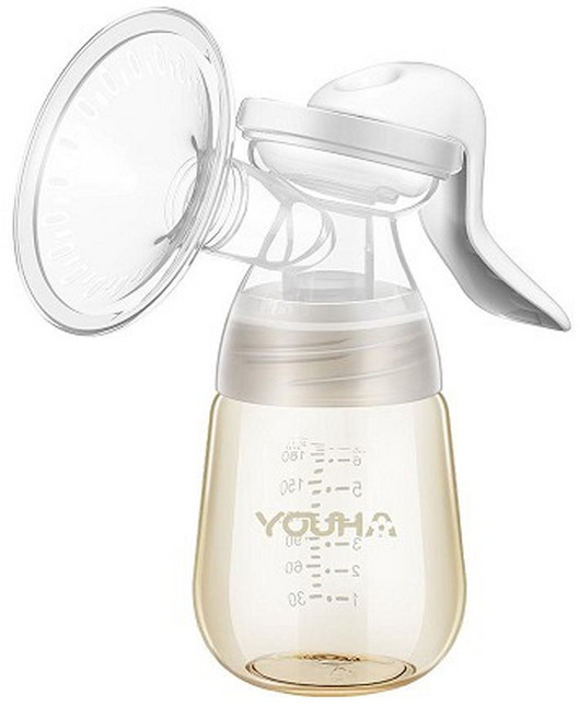 YOUHA 優合 手動吸乳器, 透明色, 1個