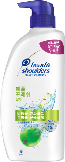 head&shoulders 海倫仙度絲 蘋果清新頭皮護理洗髮乳, 850ml, 1瓶