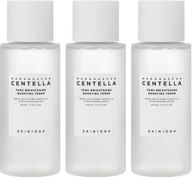 SKIN1004 台灣公司貨 馬達加斯加積雪草美白活膚水, 210ml, 3瓶