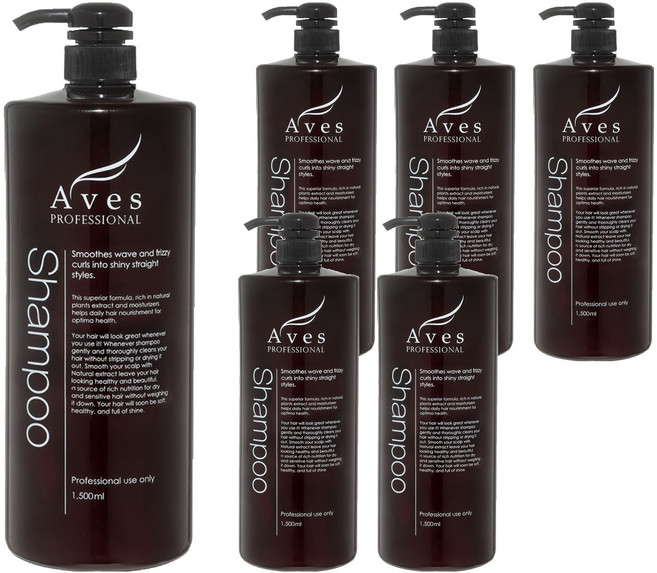 Aves 柔順護理洗髮精, 1.5L, 6個