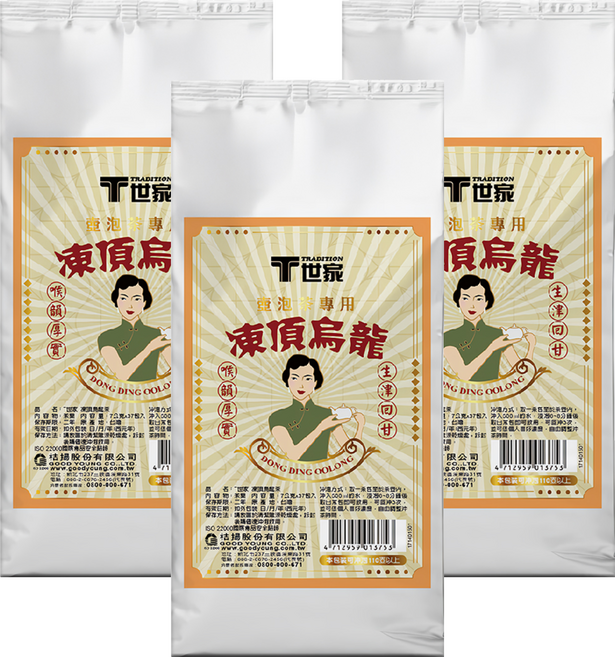 T世家 壺泡免濾大茶包 凍頂烏龍茶, 7g, 37包, 3袋