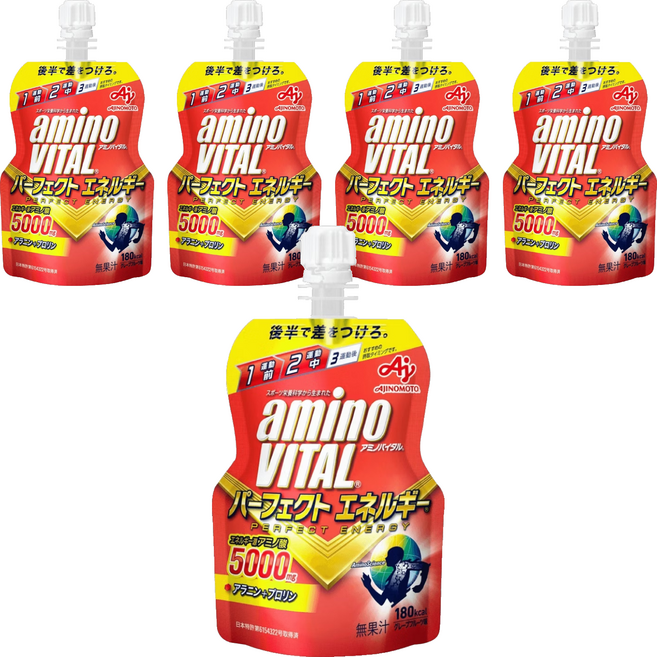 AJINOMOTO 味之素 aminoVITAL 胺基酸能量凍 紅色, 5包, 130g