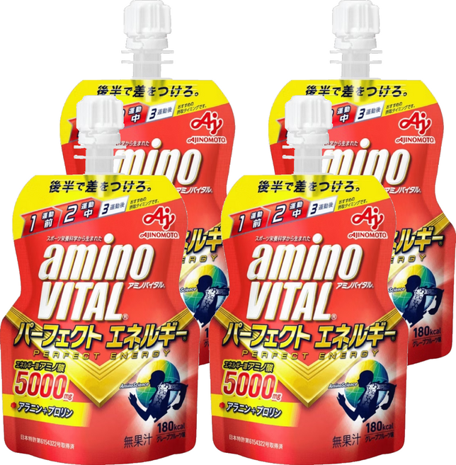 AJINOMOTO 味之素 aminoVITAL 胺基酸能量凍 紅色, 4包, 130g