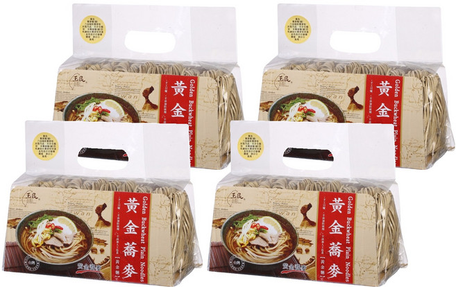 玉民 台灣黃金蕎麥 黃金麵, 600g, 4包
