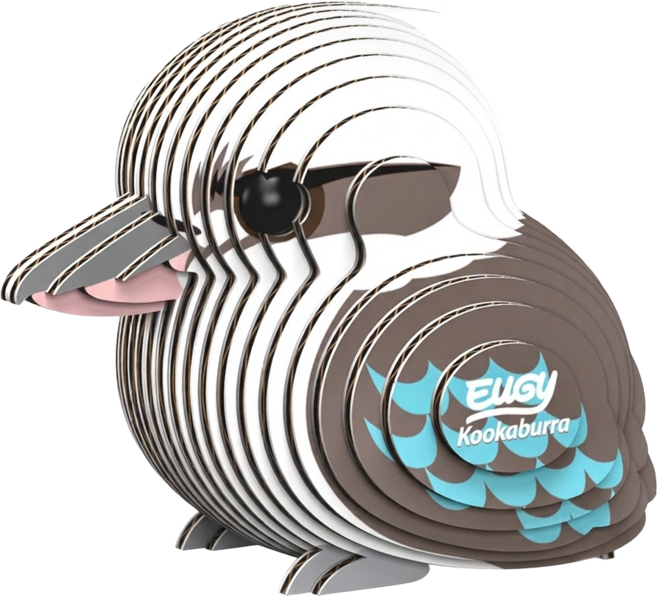 EuGy 3D立體紙拼圖 笑翠鳥 027_STA_06 200g 7張 1組