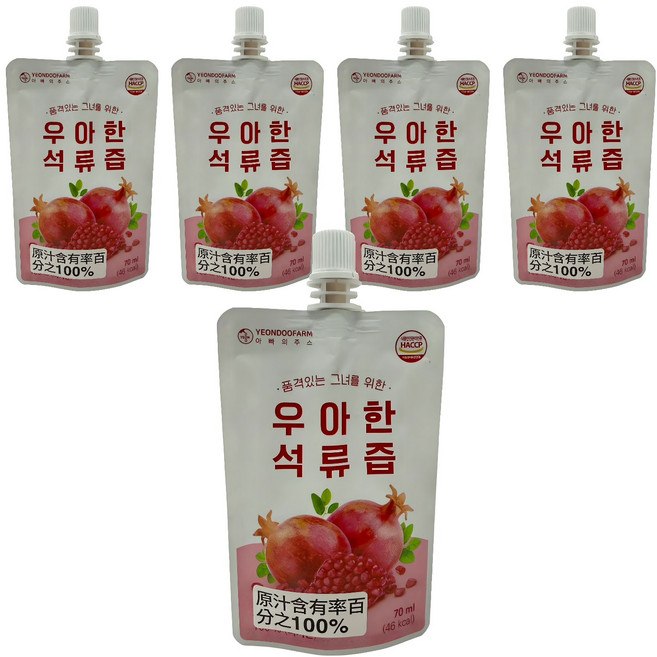 YEONDOOFARM 石榴汁, 70ml, 5包