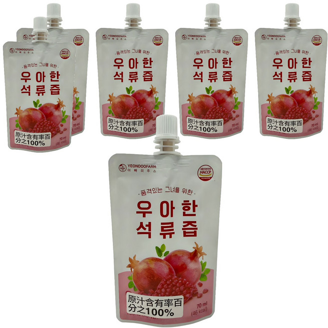 YEONDOOFARM 石榴汁, 70ml, 6包