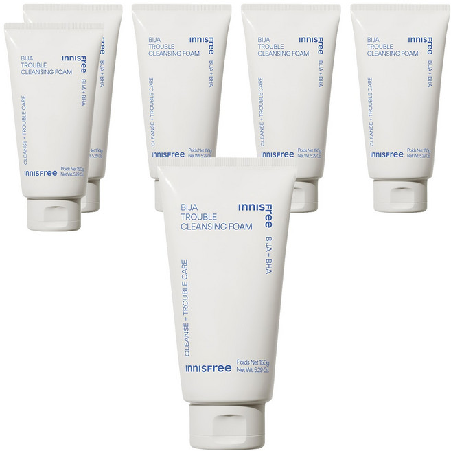 INNISFREE 台灣公司貨 香榧鬥荳潔面乳, 150g, 6條
