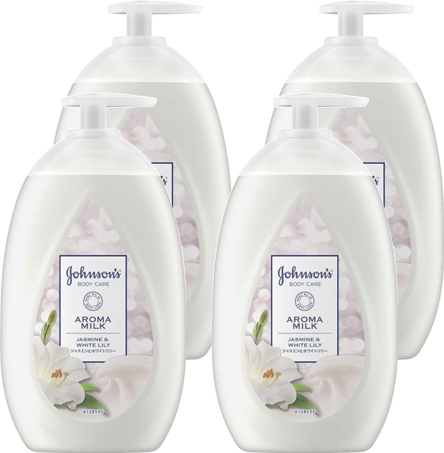 Johnson's 嬌生 美體主張煥采透亮乳液 維他命B3 百合梨果香, 500ml, 4瓶