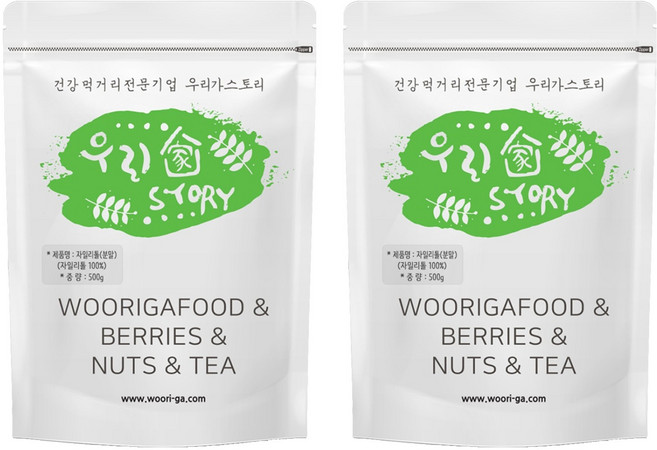 wooriga. 木糖醇水晶粉, 500g, 2個