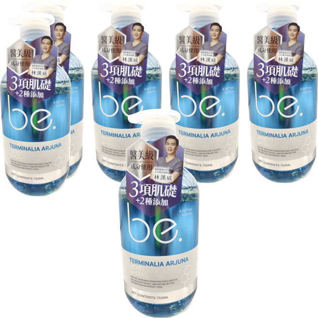 be. 碧映 柔膚潤澤沐浴露, 750ml, 6瓶