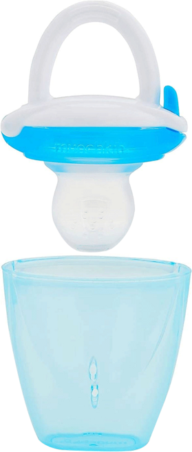 munchkin 滿趣健 嬰兒新鮮食物咬咬訓練器, 藍色, 1個