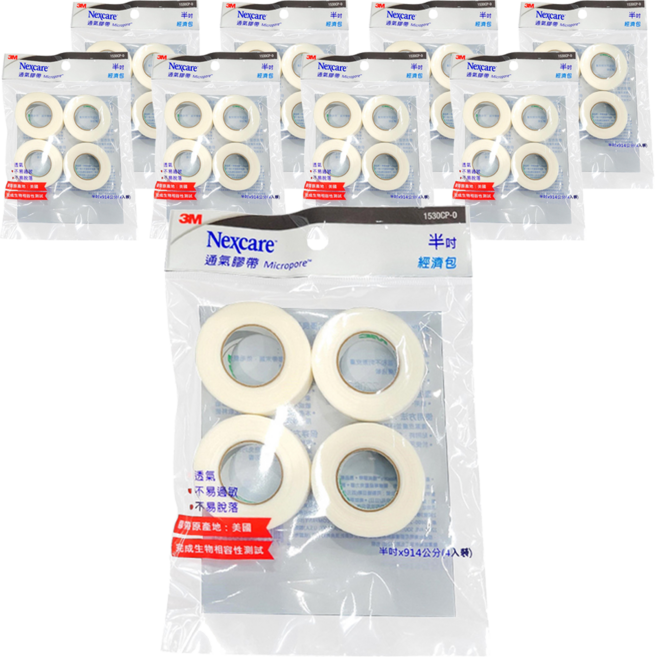 3M Nexcare 通氣膠帶 半吋, 9包