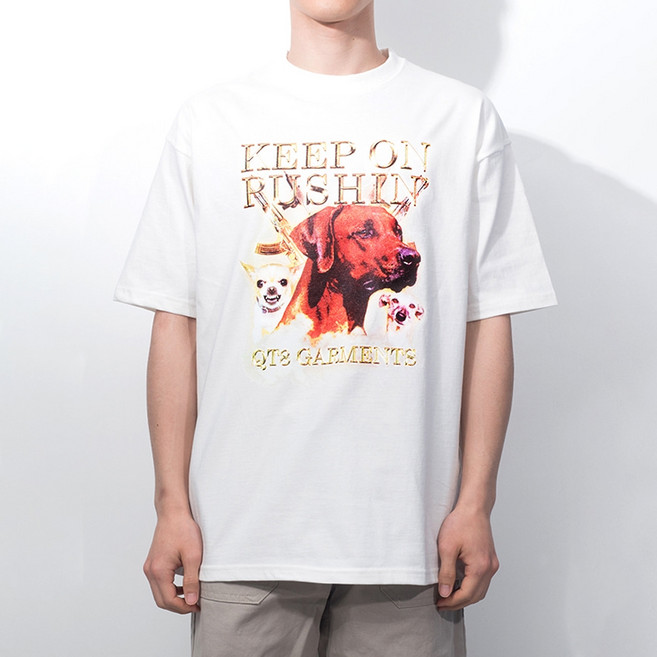 QT8 GARMENTS 男款透氣 DA Wild Dog Tee