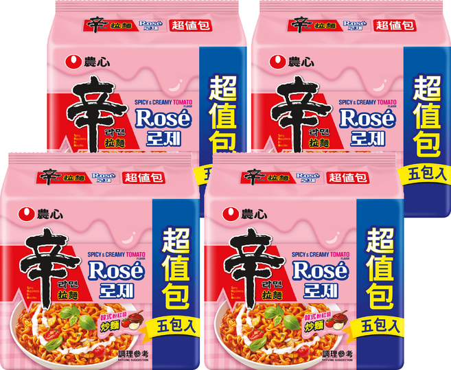 NONGSHIM 農心 辛拉麵 韓式粉紅醬 135g, 20包