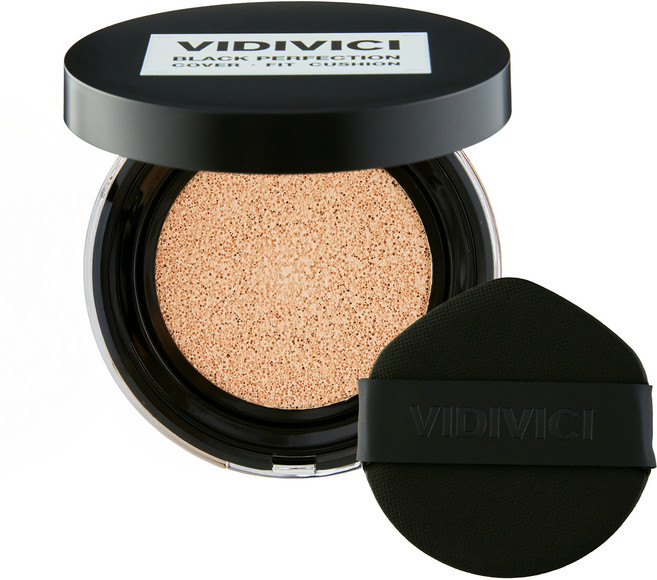 VIDIVICI 黑色完美遮瑕服貼氣墊粉餅 13g SPF 40 PA++, 17N 亮白色, 1個