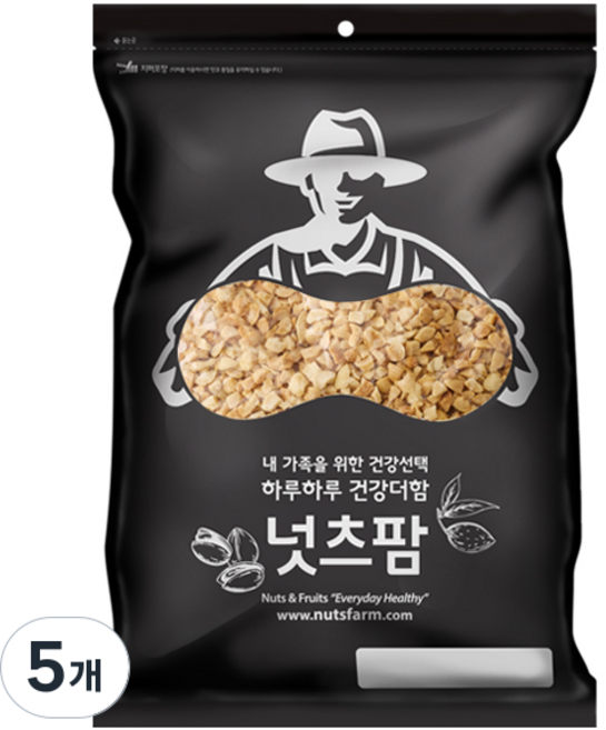 NUTS FARM 美國產烘烤花生碎, 1kg, 5個