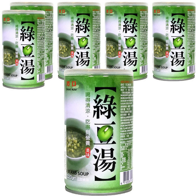 巧口 綠豆湯, 320g, 6罐