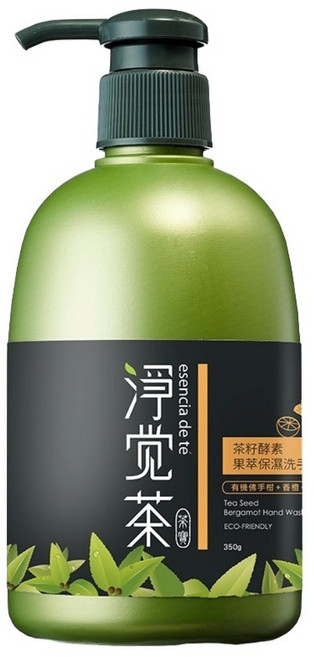TEAPOWER 茶寶 淨覺茶 茶籽酵素 果萃保濕洗手露, 350ml, 1瓶