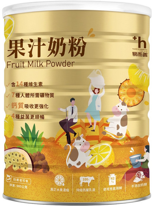 易而善 果汁奶粉, 900g, 1罐