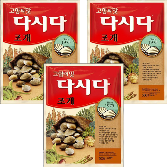 Dasida 大喜大 韓式調味粉 蛤蜊風味, 500g, 3包