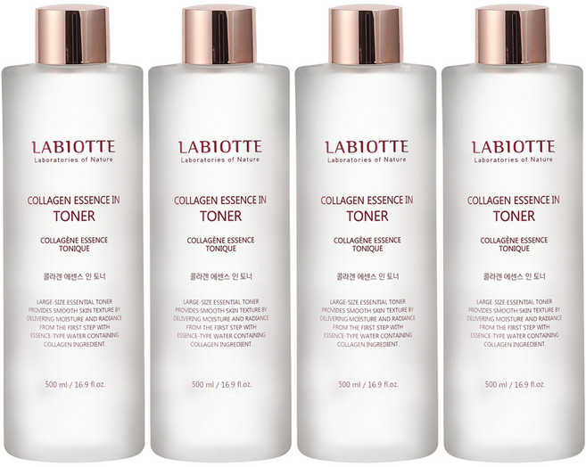 LABIOTTE 膠原蛋白精華化妝水 玫瑰金 SB01003300, 500ml, 4個