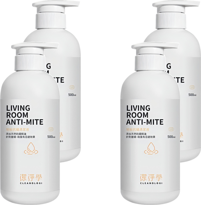 CLEANOLOGI 潔淨學 地板抗菌清潔液, 4個, 500ml