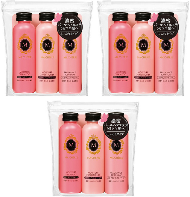 MA CHERIE 瑪宣妮 輕巧旅行組, 150ml, 3組
