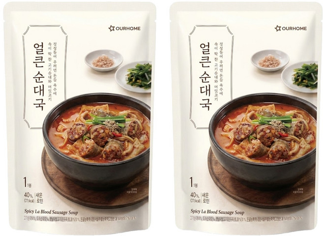 OURHOME 愛味弘 香辣豬腸湯, 400g, 2包