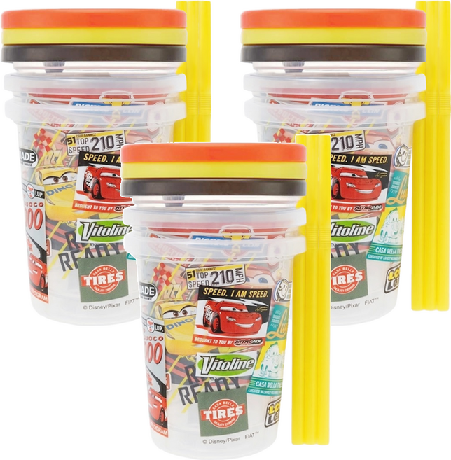 Skater 吸管杯 230ml 3入組, 690ml, 1組, 多色 - 款式隨機