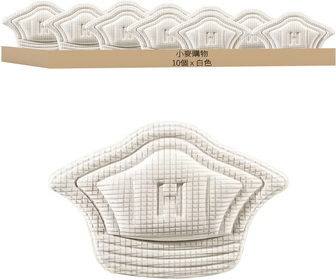 小麥購物 腳後跟防磨墊 厚款 Y914 10個, 1組