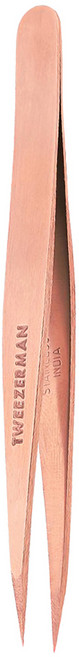 TWEEZERMAN 專業尖頭鑷 10cm, 玫瑰金, 1支