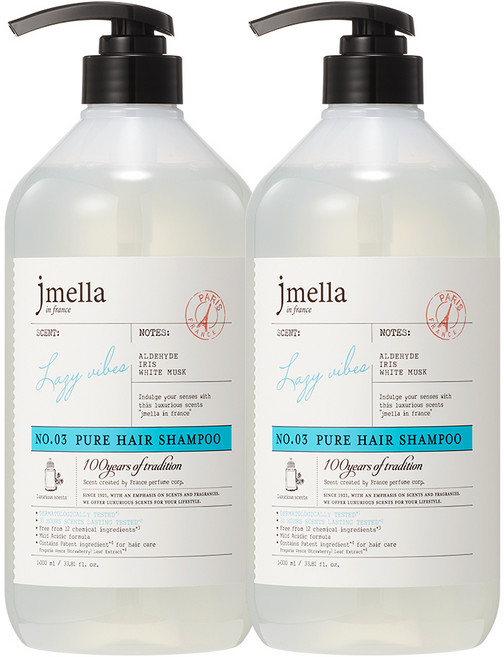 jmella 迪士尼公主系列香氛洗髮精 白麝香, 1000ml, 2個