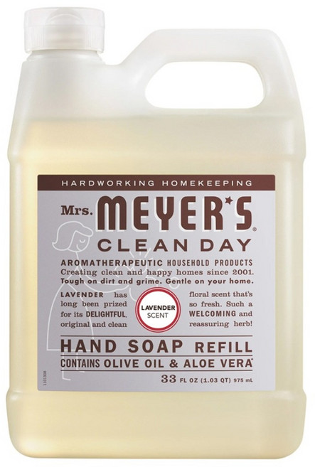Mrs.MEYER'S 梅耶夫人 香氛洗手乳補充瓶 薰衣草, 1個, 975ml