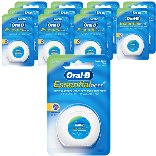 Oral-B 歐樂B 含蠟牙線 薄荷味, 50m, 1入, 12個