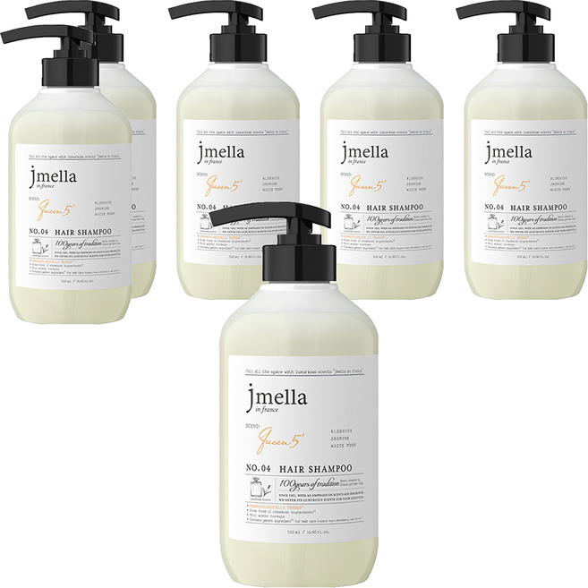 jmella 香氛洗髮精 Queen 5, 500ml, 6瓶