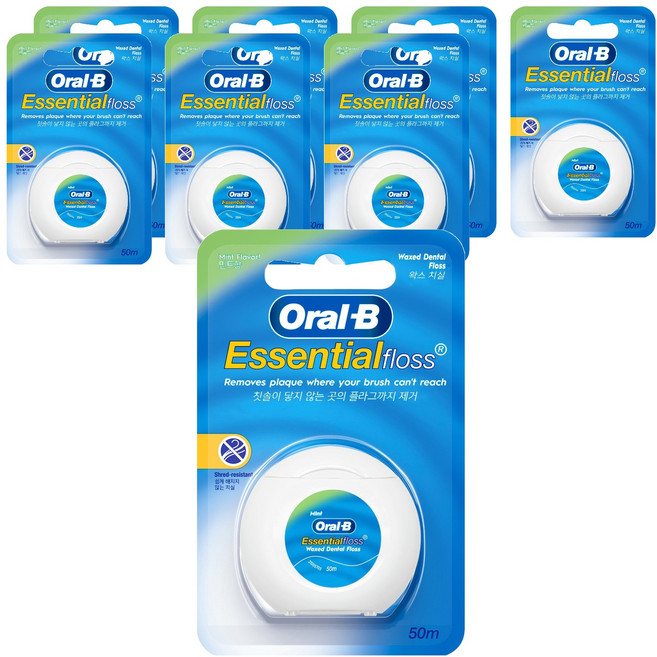 Oral-B 歐樂B 薄荷微蠟牙線, 50m, 1個, 8個