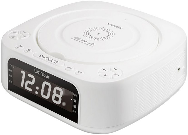 wonder 旺德電通 藍牙無線充立體聲音響 10W, 白色, WS-B035U